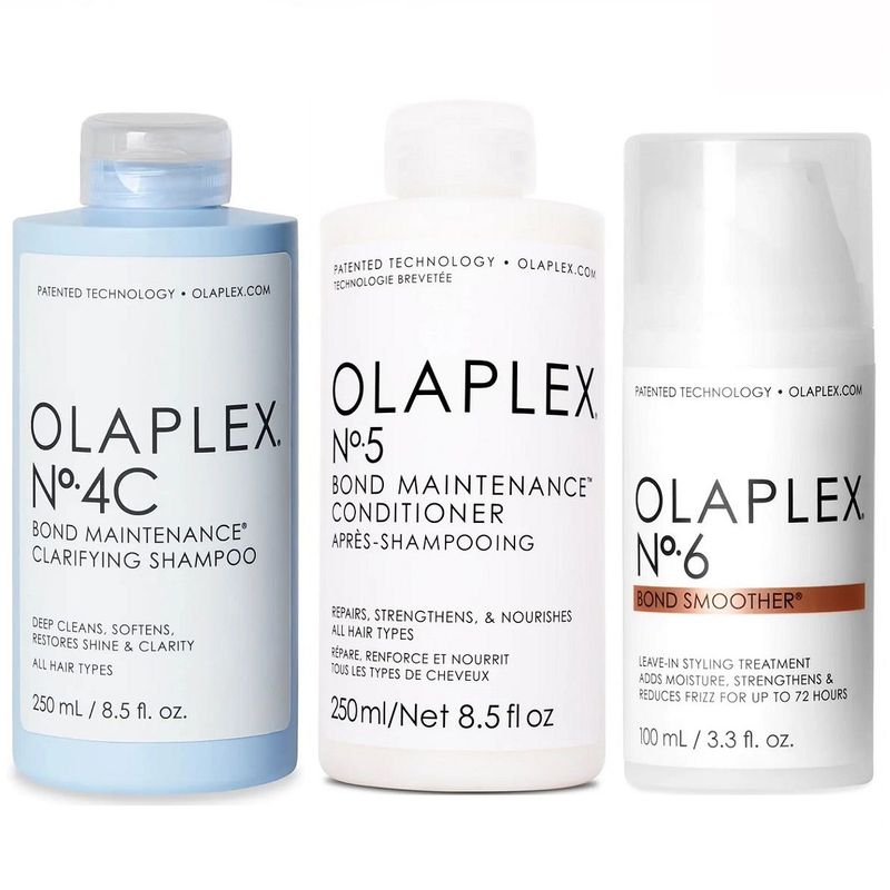 OLAPLEX - Olaplex N°4C + N°5 + N°6 Shampoo Clarificante + Acondicionador + Crema