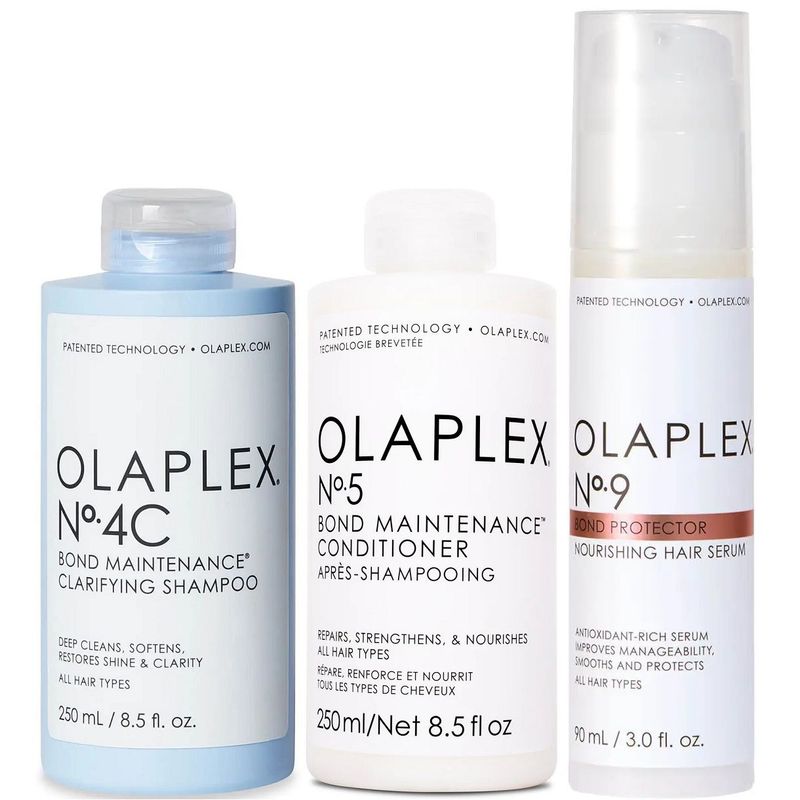 OLAPLEX - Olaplex N°4C + N°5 + N°9 Shampoo Clarificante + Acondicionador + Sérum