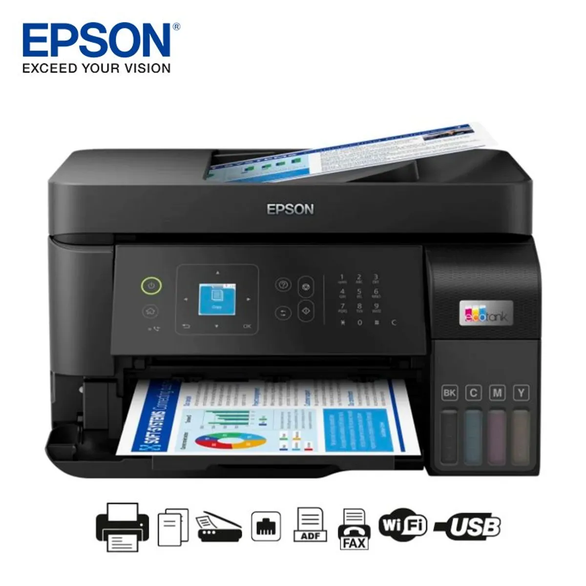EPSON - Impresora Multifuncional Ecotank L5590 USB LAN WI-FI