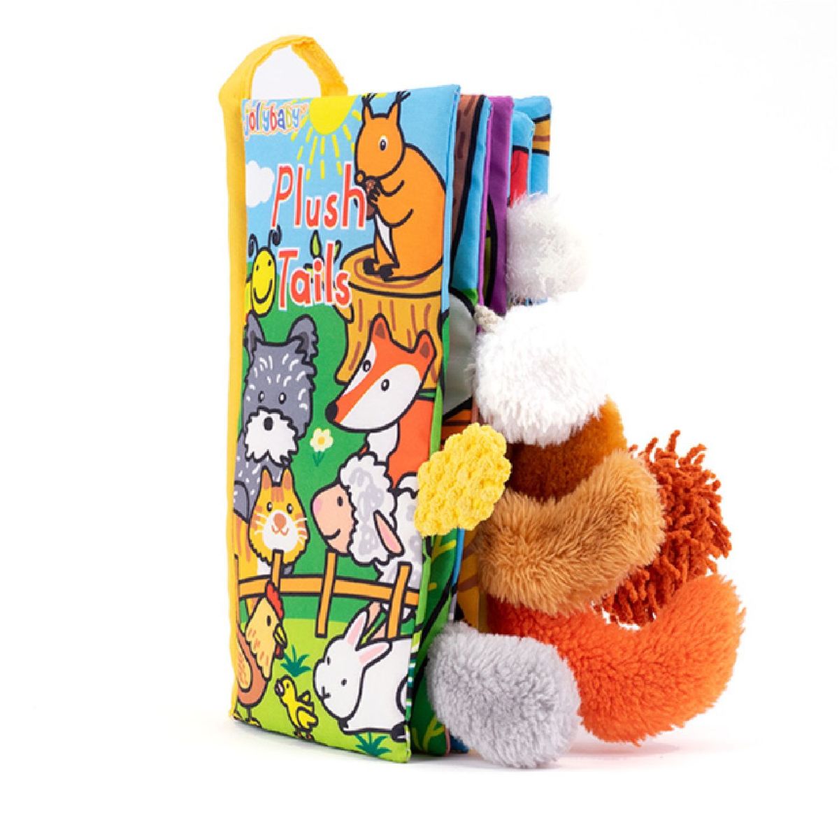 JOLLYBABY - Libro sensorial de tela suave para bebés Colitas de Granjita