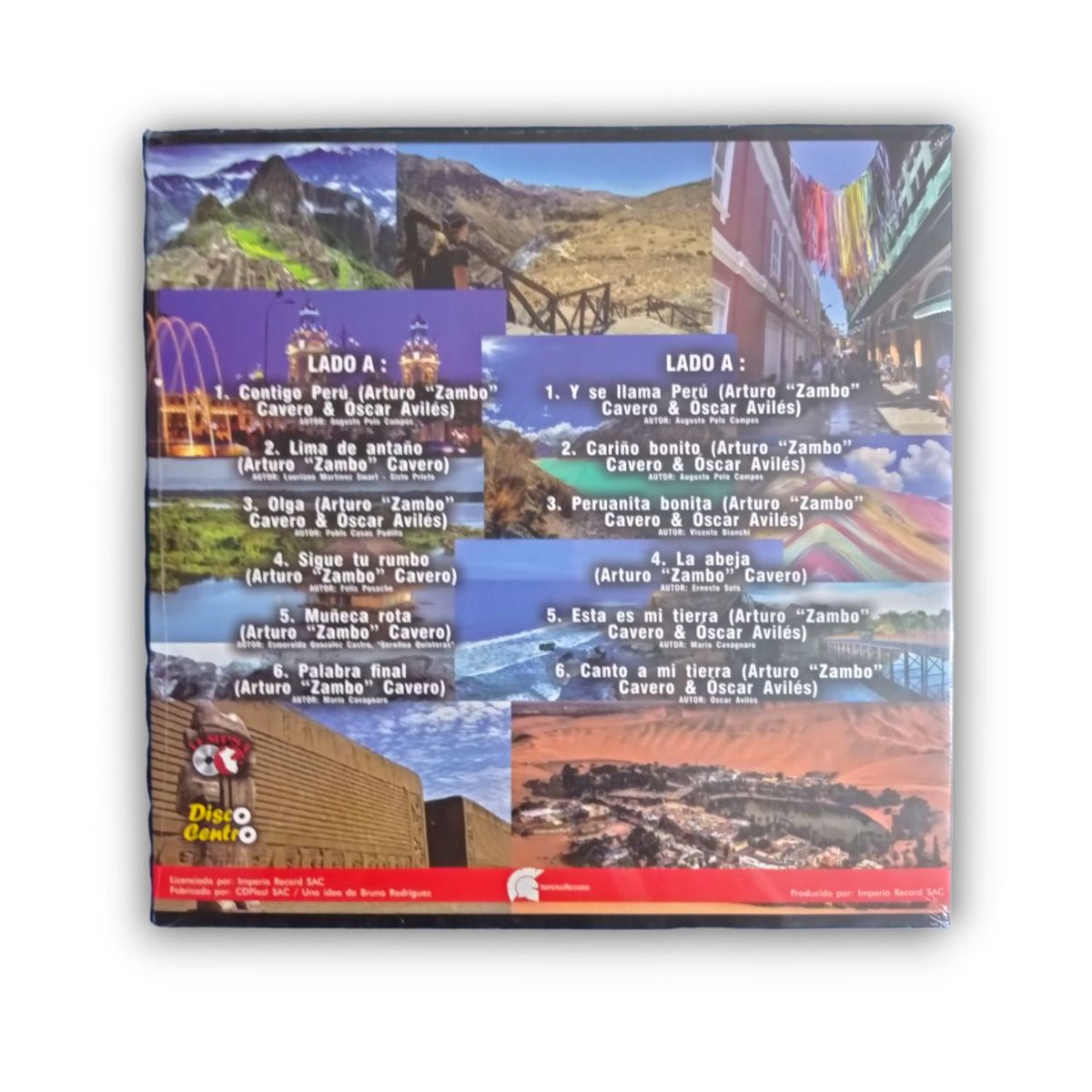 GENERICO - Disco de Vinilo Contigo Peru de Arturo Zambo Cavero