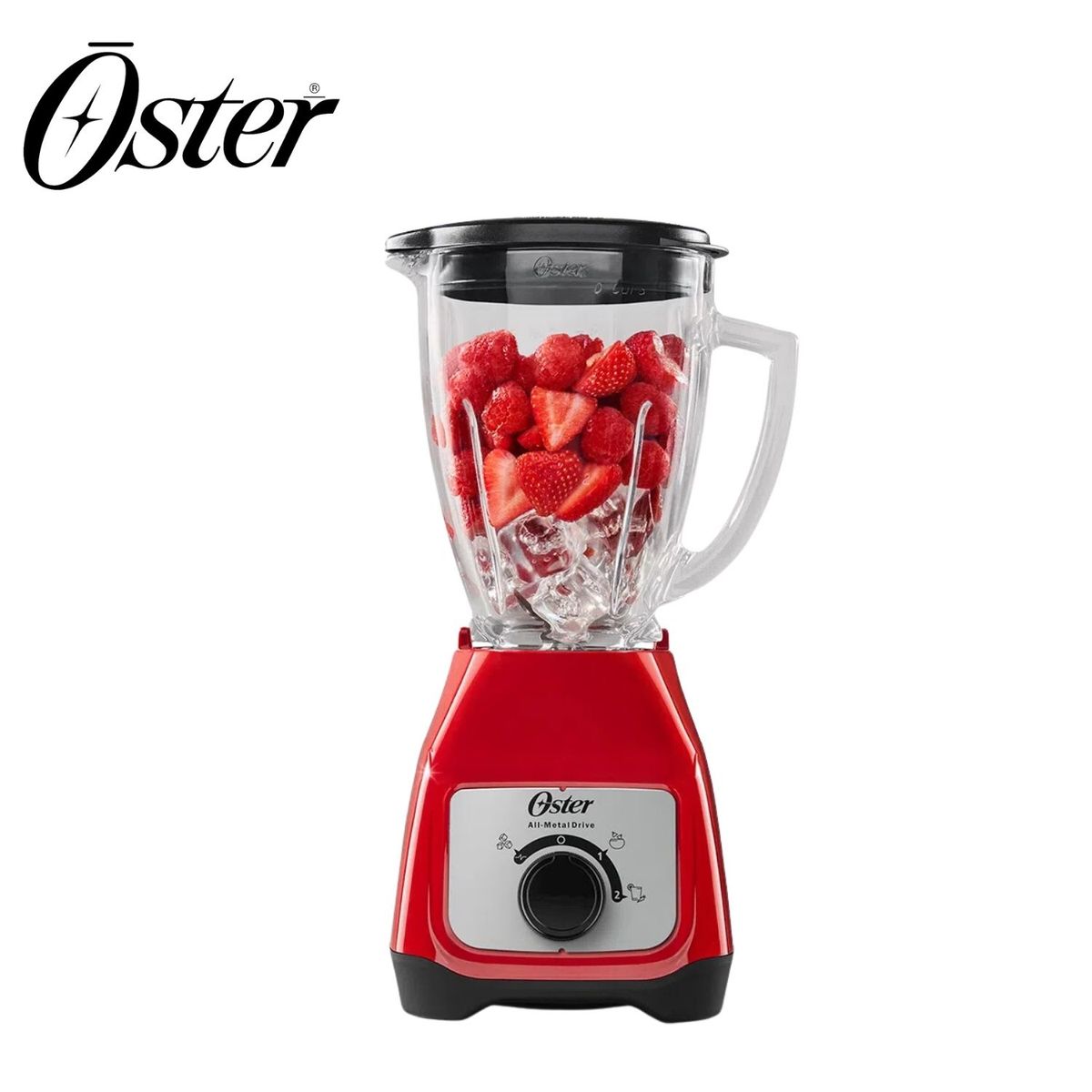 OSTER - Licuadora Oster con vaso de vidrio y control de perilla BLSTKAGRRD