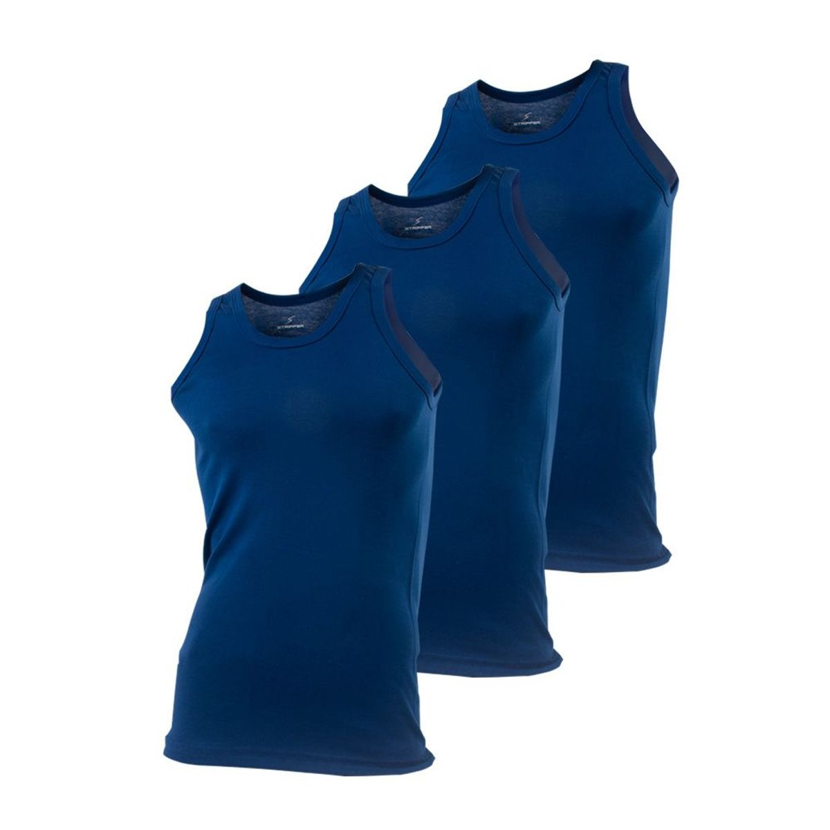 STRIPPER - Pack x3 Bvd Stripper BÃ¡sico Premium Azul Acero.