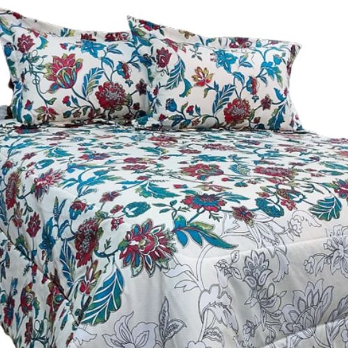 ARLIN TEXTIL - Edredon Estampado 2 plz Flores