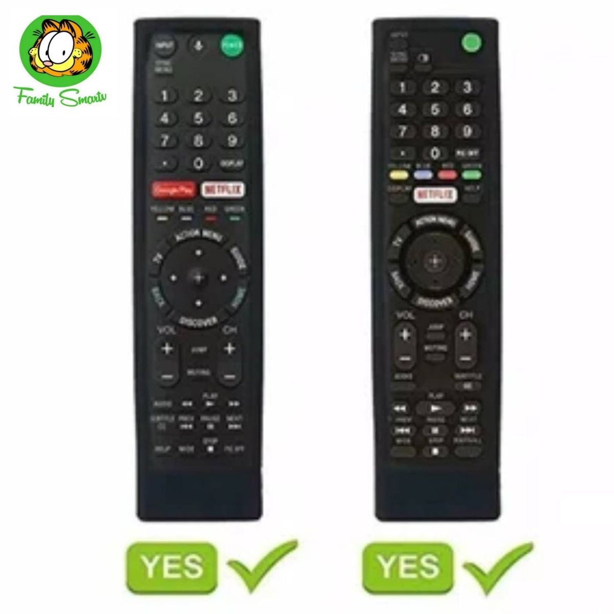 UNIVERSAL - Funda silicona para Control Sony Smart  Negro