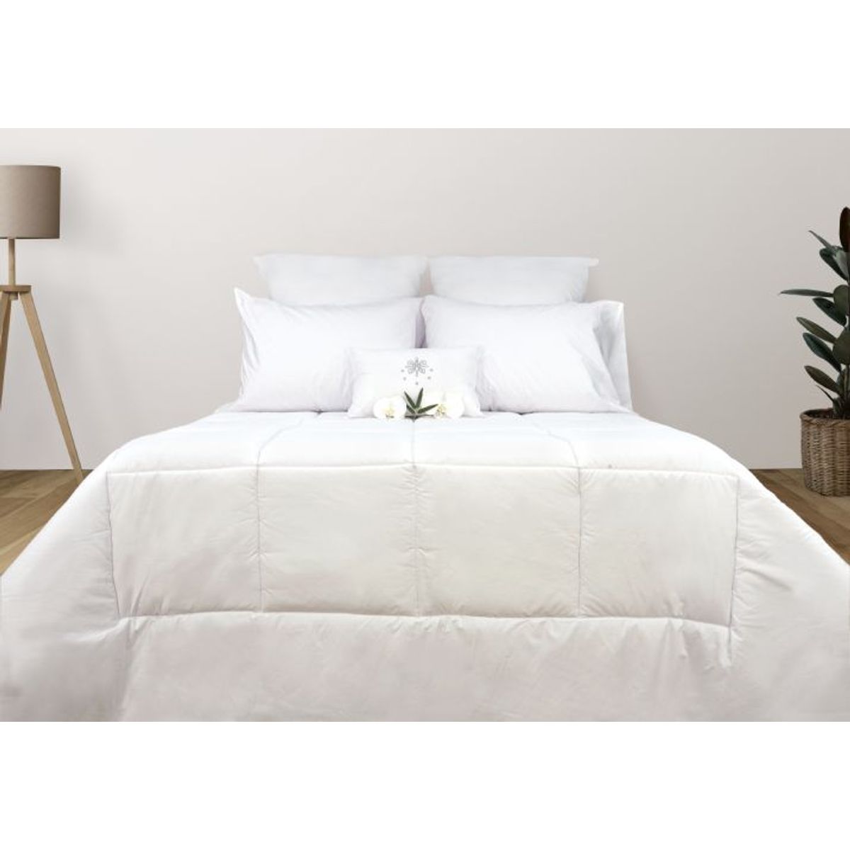 ARLIN TEXTIL - Edredon Duvet 2 plz Color Blanco