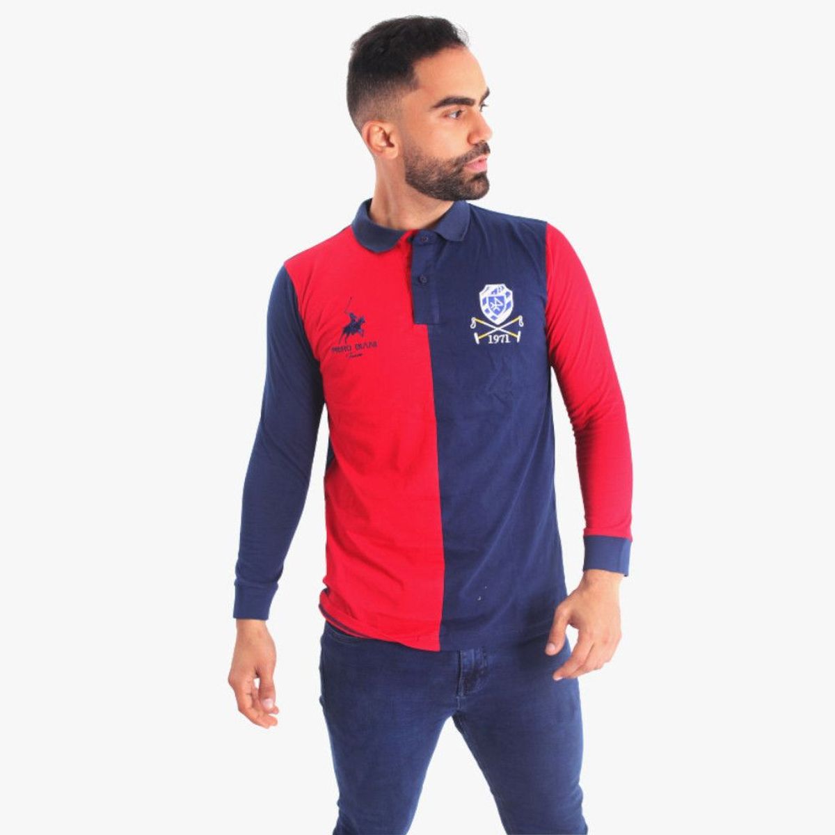 GENERICO - Polo Manga Larga Hombre Piero Biani - Multicolor.