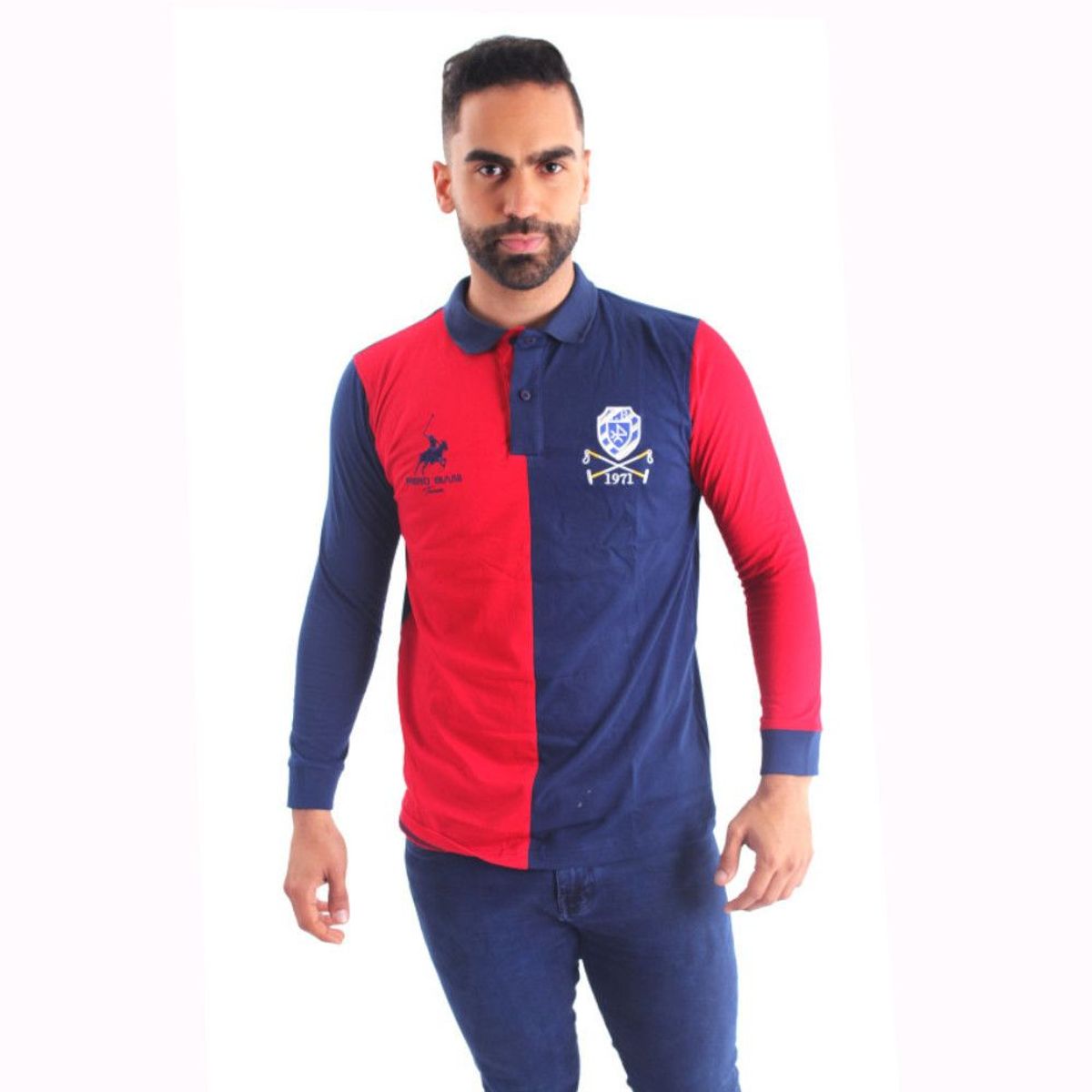 GENERICO - Polo Manga Larga Hombre Piero Biani - Multicolor.