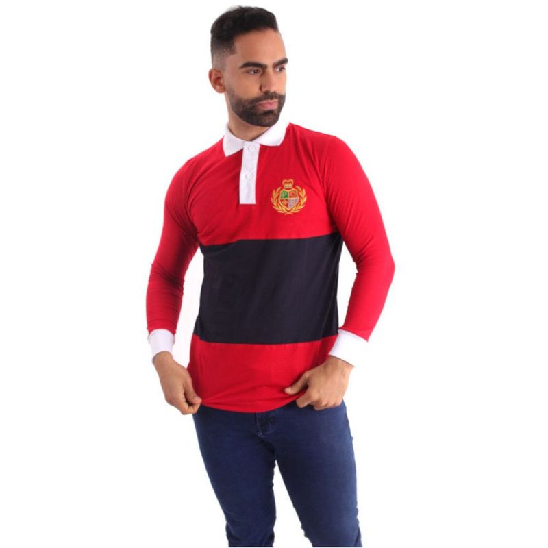 GENERICO - Polo Manga Larga Hombre Piero Biani - Rojo