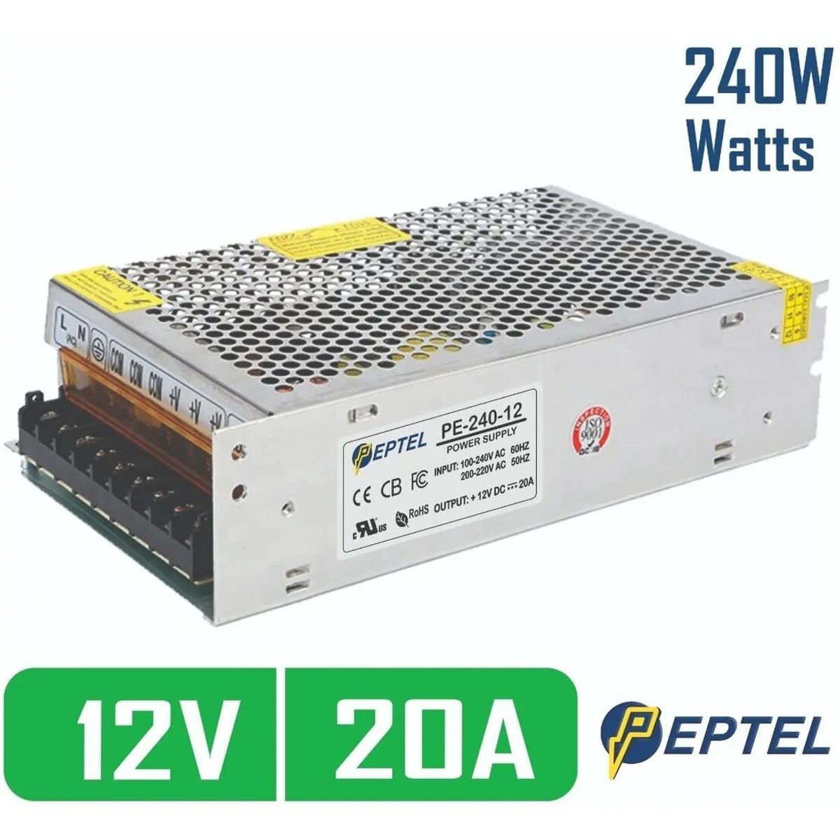PEPTEL - Fuente de poder switching 12V 20A 240W