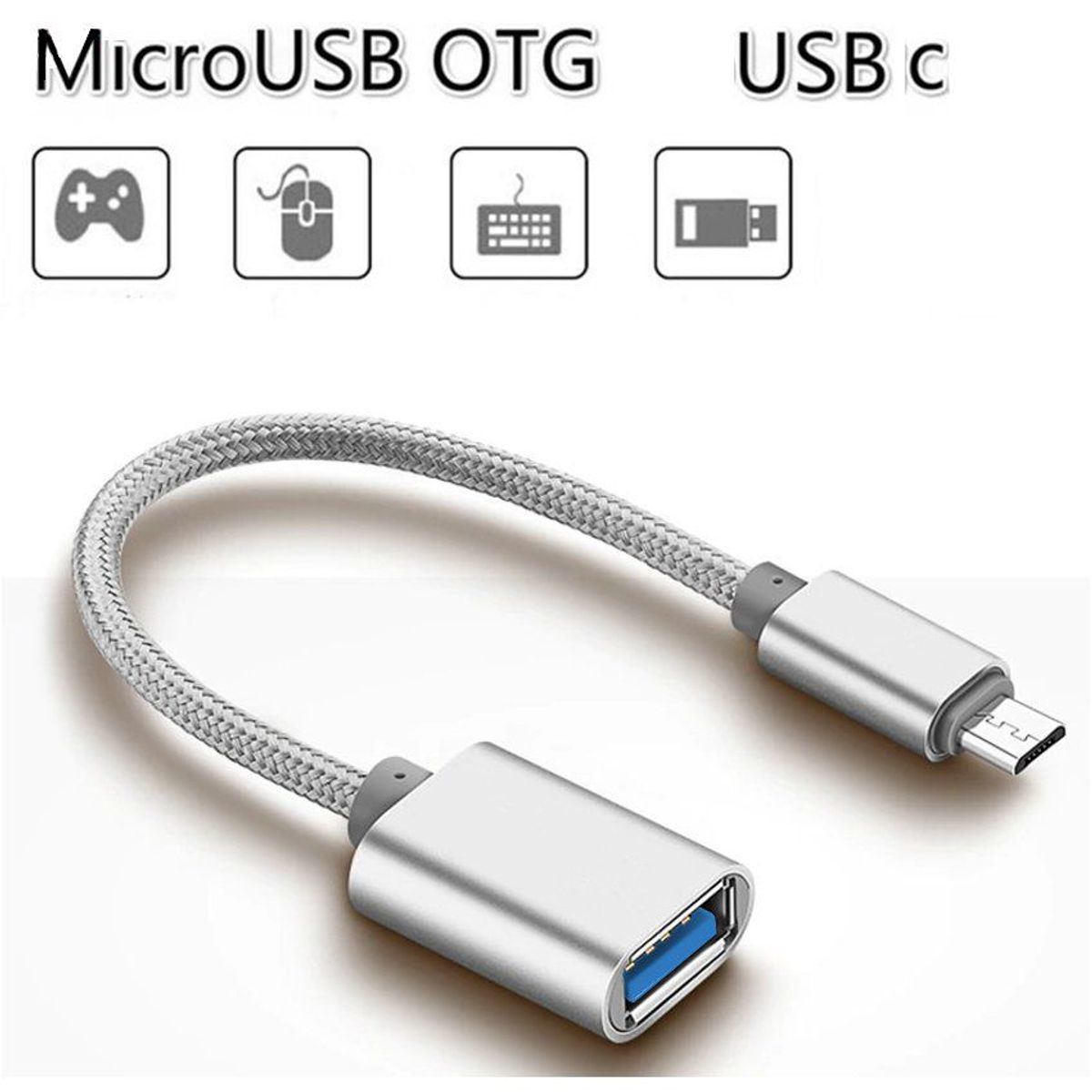 GENERICO - Otg cable adaptador micro usb c a usb 3.0 telefonos, tablets, laptops