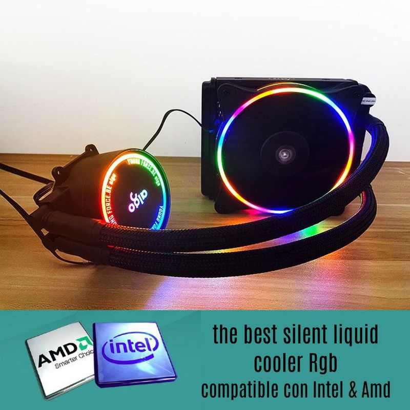 AIGO - Refrigeración liquida cpu water cooler rgb intel lga 1700 1200