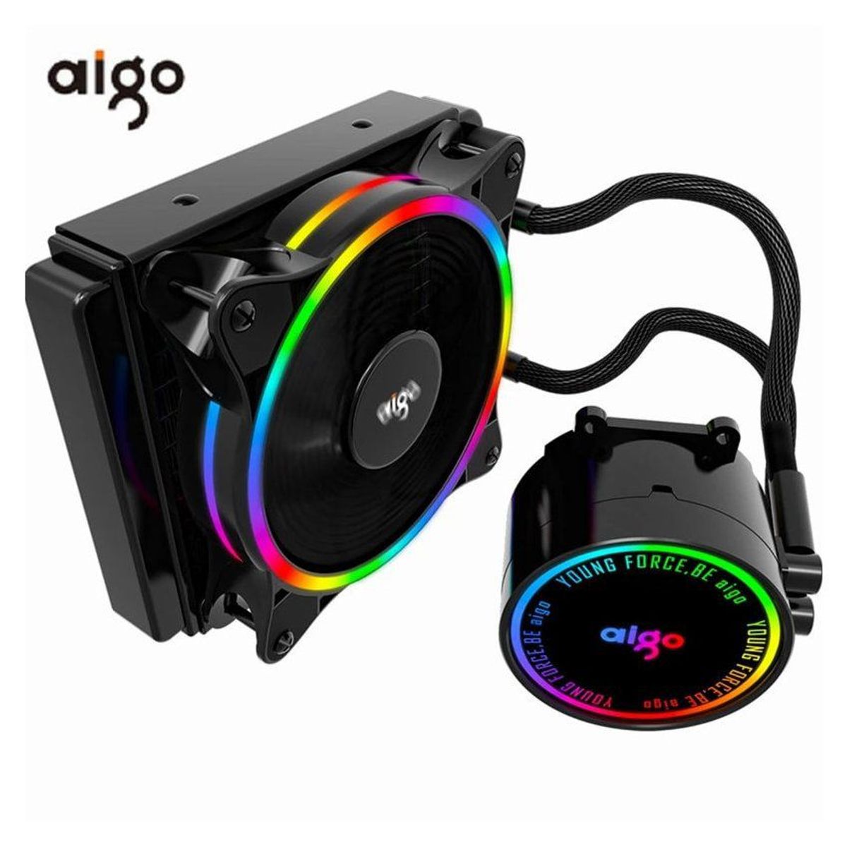 AIGO - Refrigeración liquida water cooler intel amd ryzen xeon x58 x79 x99