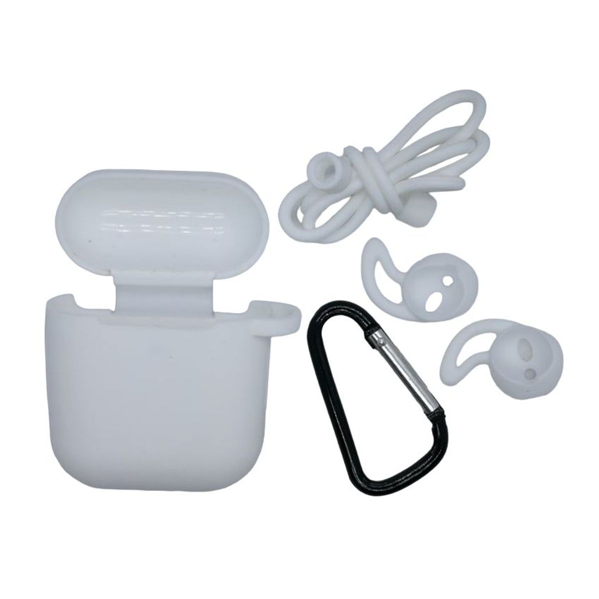OEM - Case Estuche Funda Protector para Apple AirPods - Kit 5 En 1 - BLANCO