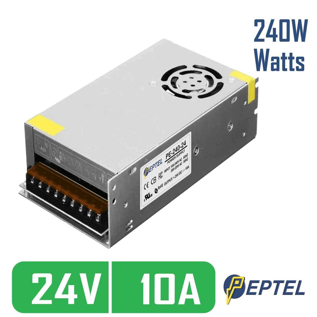 PEPTEL - Fuente de poder switching 24V 10A 240W