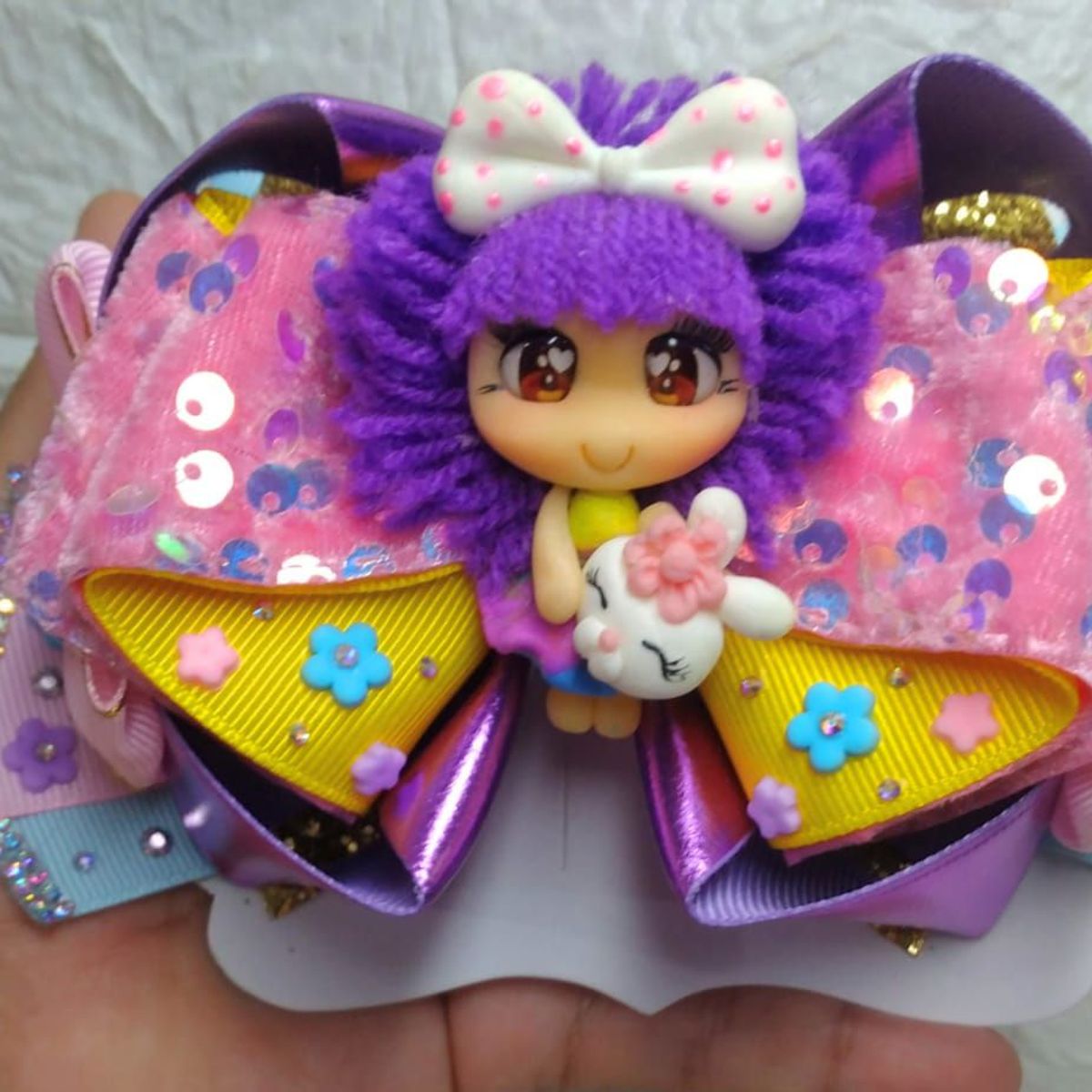 GENERICO - Lazo Niña Pascua Gancho Cabello para Niña   - Moñitos Lindsey