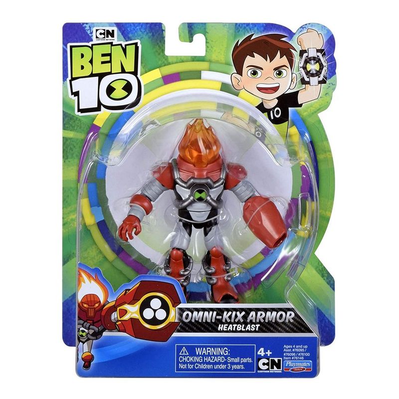 BEN 10 - Ben 10 - Figura Omni-Kix Armor Heatblast