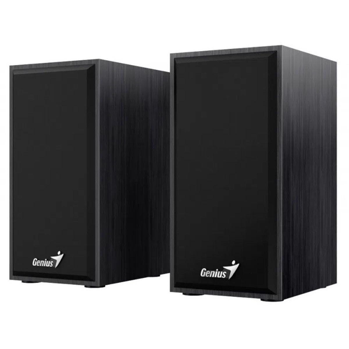 GENIUS - Parlante Madera Stereo Usb Genius black Pc Laptop Hf180