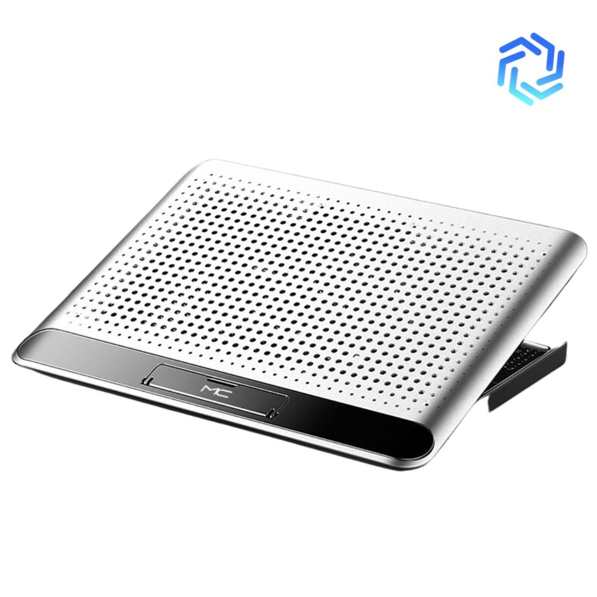 NUOXINTR - Cooler laptop Q5 aluminio Plateado