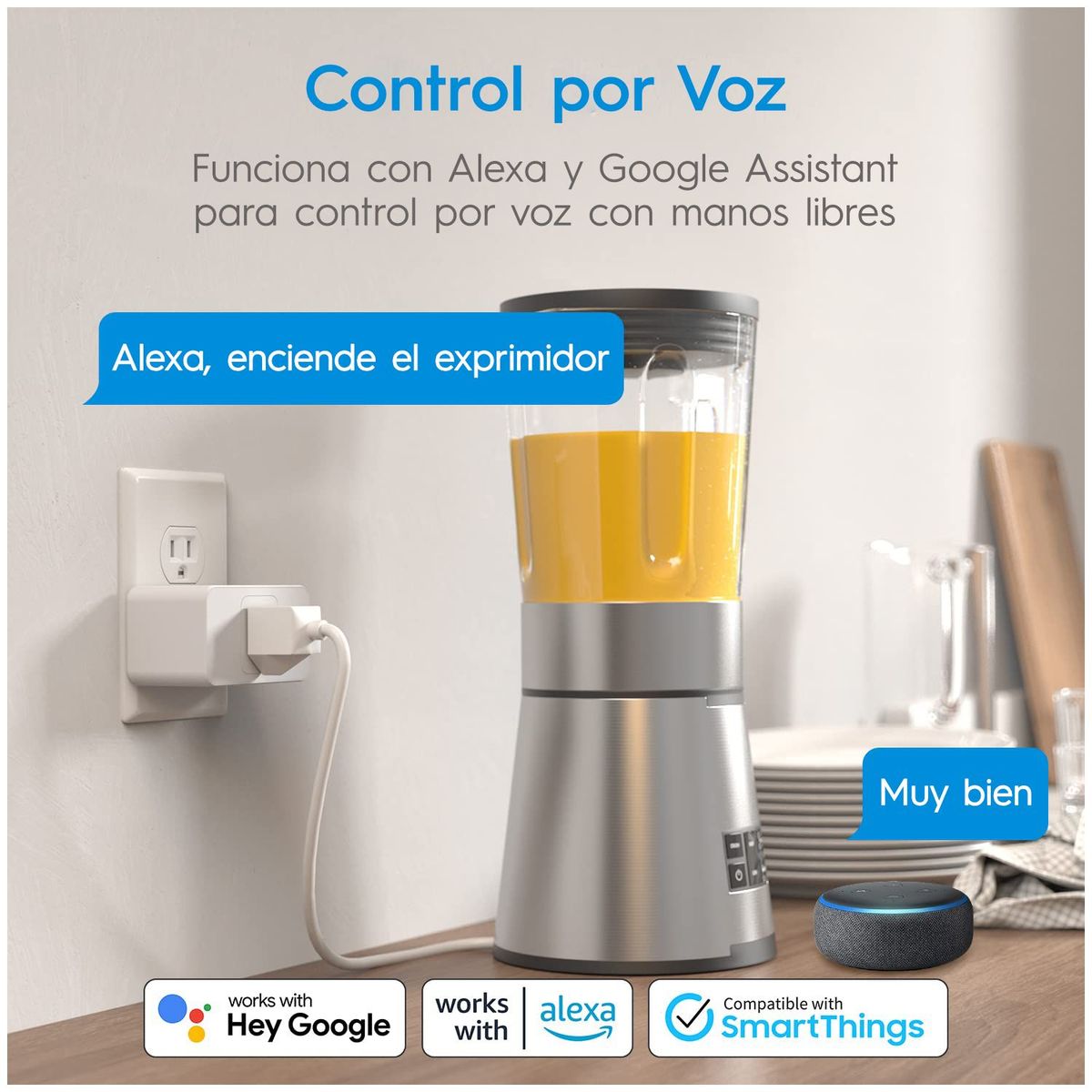 HOME ELECTRO - Enchufe Inteligente Alexa Google