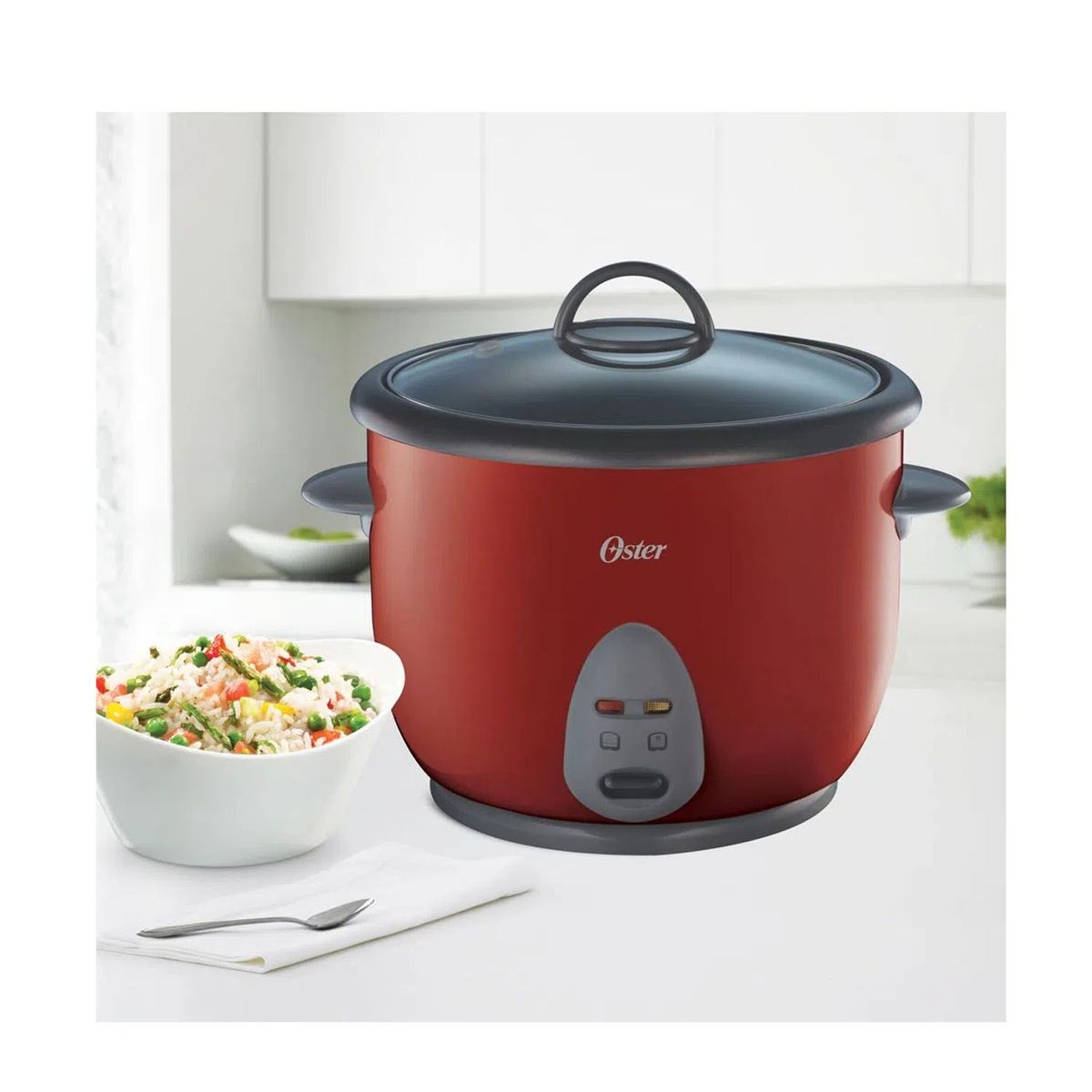 OSTER - Olla Arrocera Oster 1.8 LT  CKSTRC1700R-10 Tazas Rojo