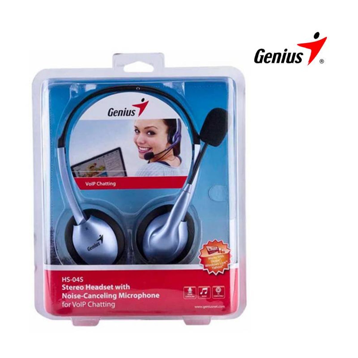 GENIUS - Audifono Microfono Genius HS 04S Laptop Tablet  Stereo