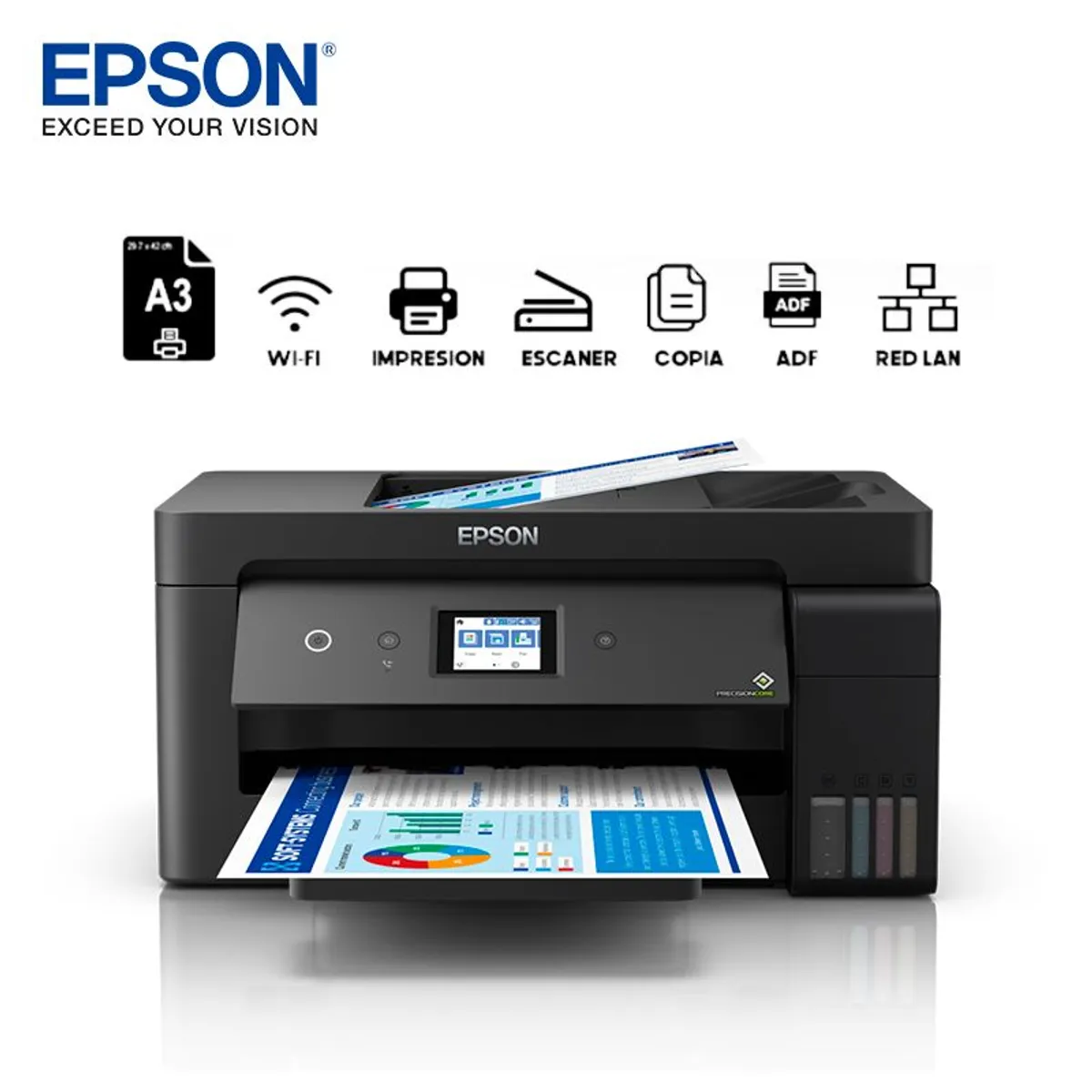 EPSON - IMPRESORA EPSON L14150 A3 WIFI ETHETNET MULTIFUNCIONAL