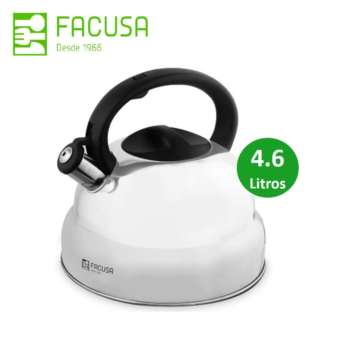 FACUSA - Tetera Facusa 4.6 Litros Modelo Fusión de Acero Inoxidable