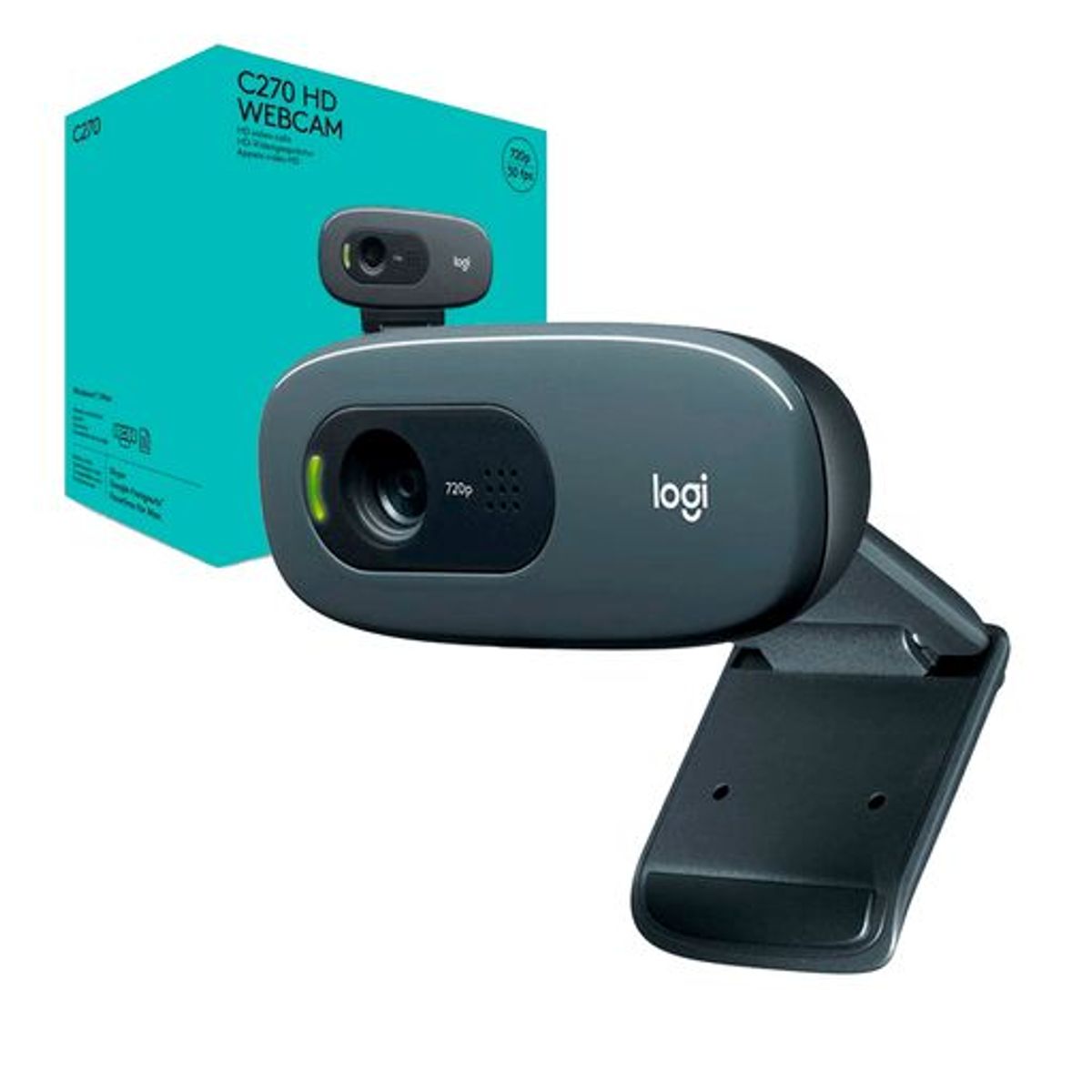 LOGITECH - Webcam Logitech C270 Camara Web  Hd Usb