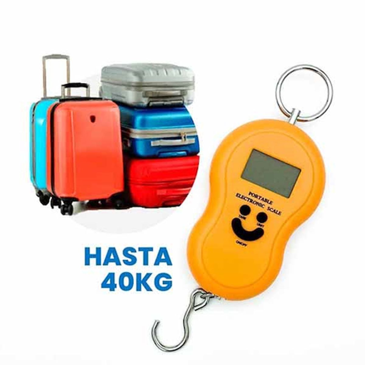 OEM - Balanza Digital Con gancho portatil para trabajo pesado 50kg mx