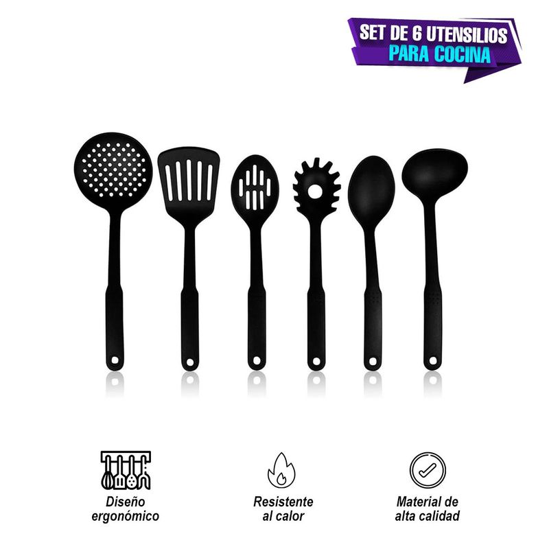GENERICO - Set de 6 Utensilios de Cocina