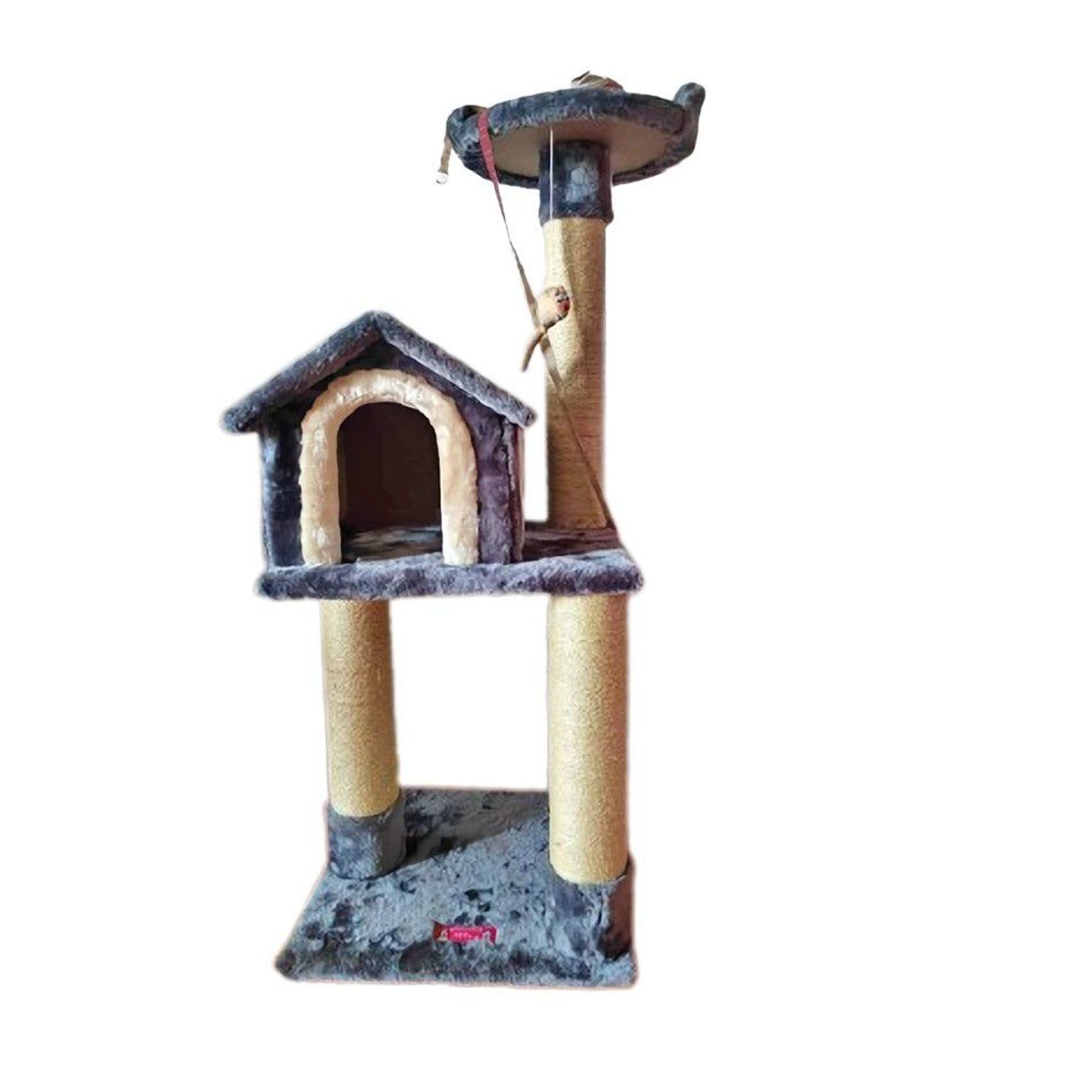 Gimnasio rascador para gatos madera niveles plomo Sodimac Perú