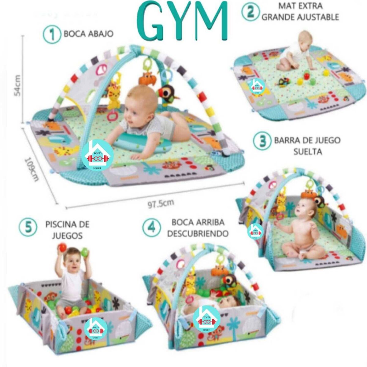 IDEAL - Gimnasio Musical 5 en 1 multifunción G Y M