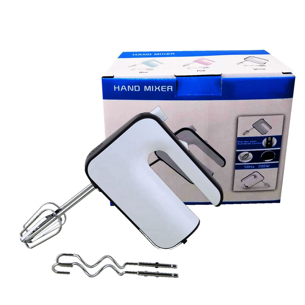 GENERICO - Batidora Manual 5 Velocidades 200 Watts DINOS LY-628