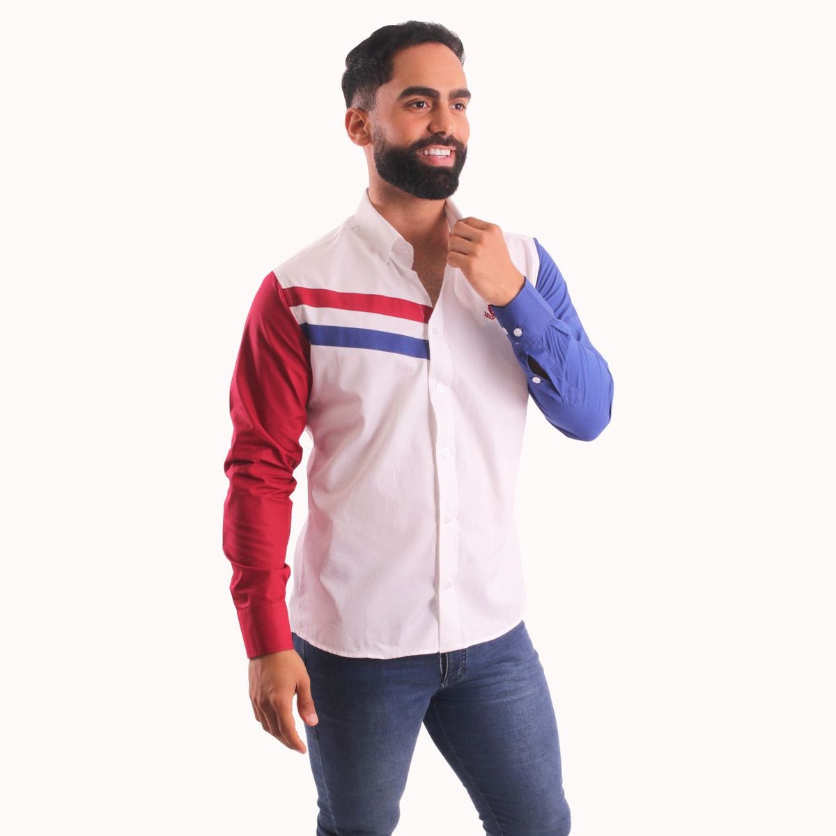 GENERICO - Camisa Manga Larga Hombre de AlgodÃ³n Pima Piero Biani.