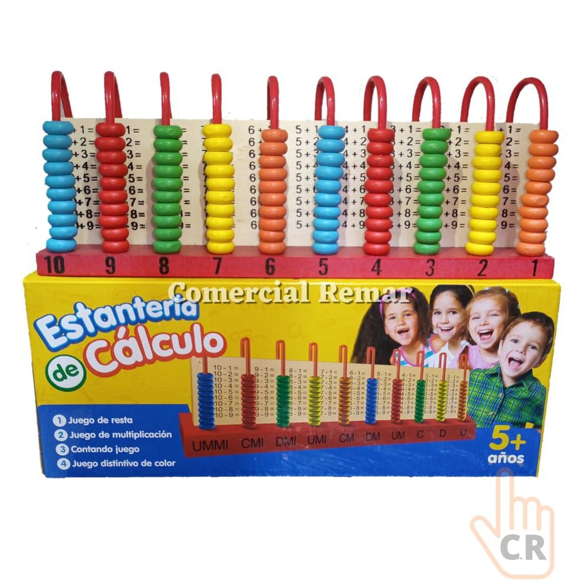 GENERICO - Abaco Vertical Didáctico Matemático 10 columnas