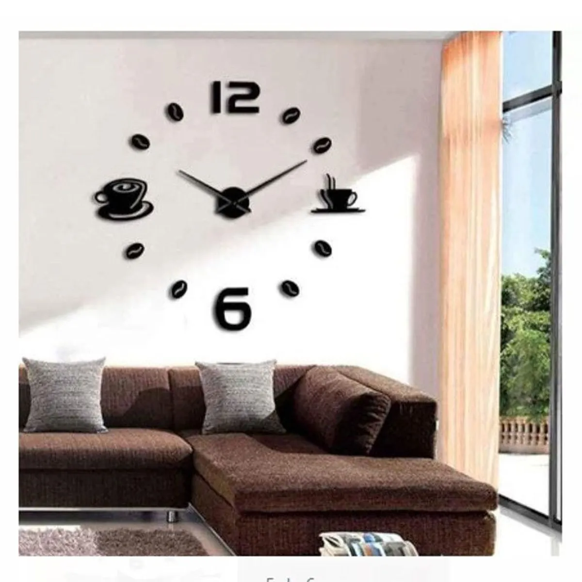 GENERICO - Reloj de pared 3d decorativo modelo europeo GRANDE de CALIDAD