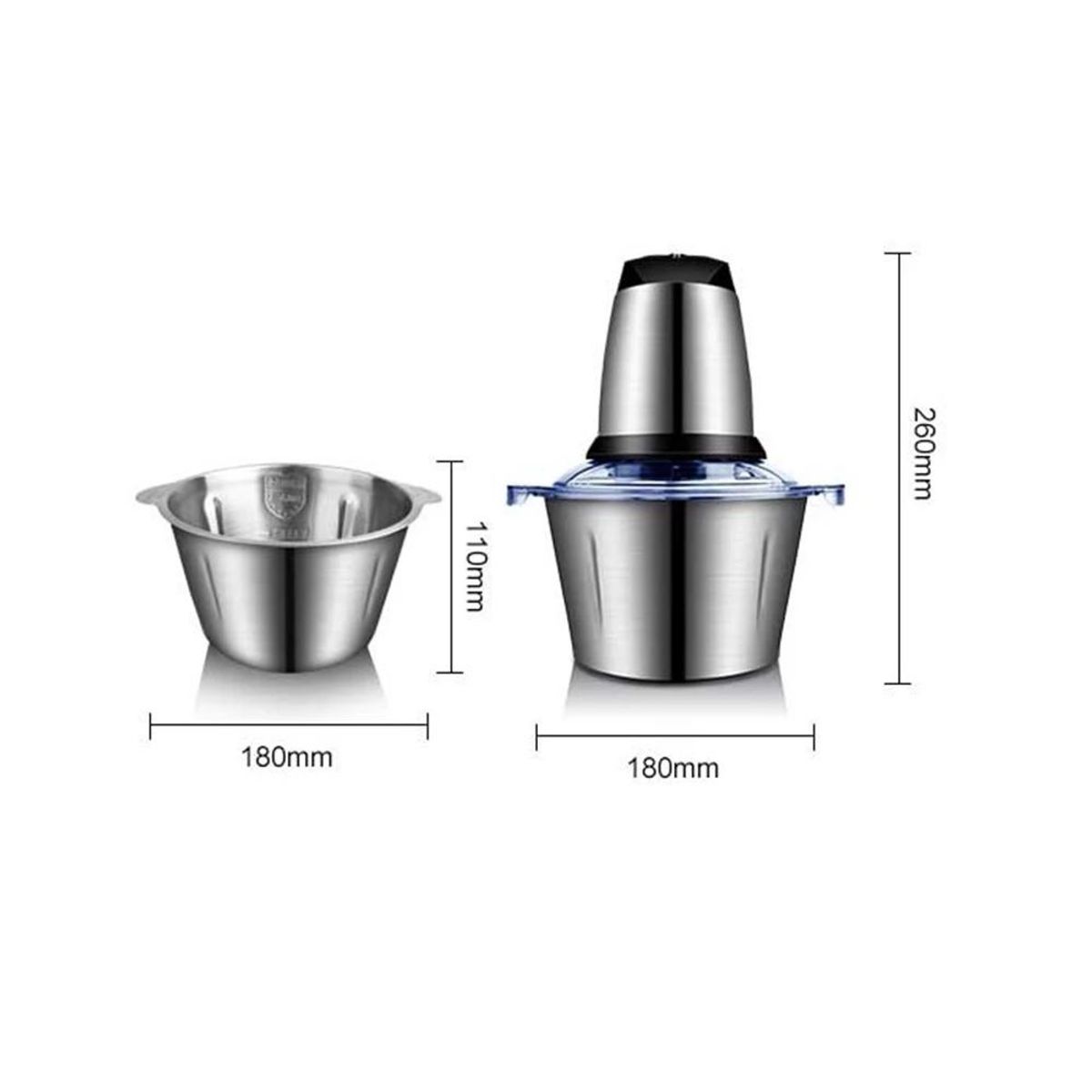 GENERICO - Picatodo eléctrico 2 vel. S01019 acero inox.