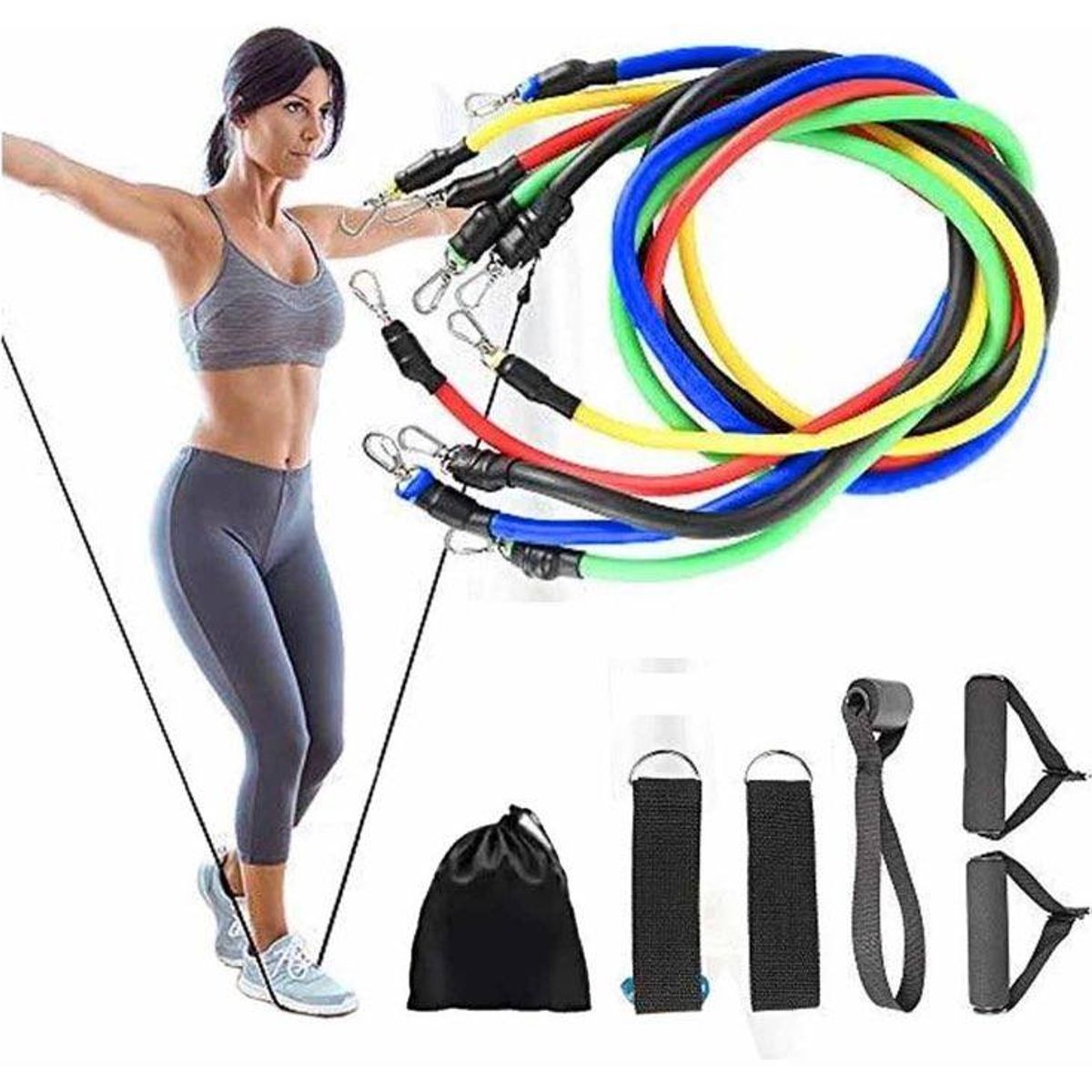 ANKAFA IMPORTACI?N - Pack 5 Ligas De Resistencia - Bandas elasticas resistencia