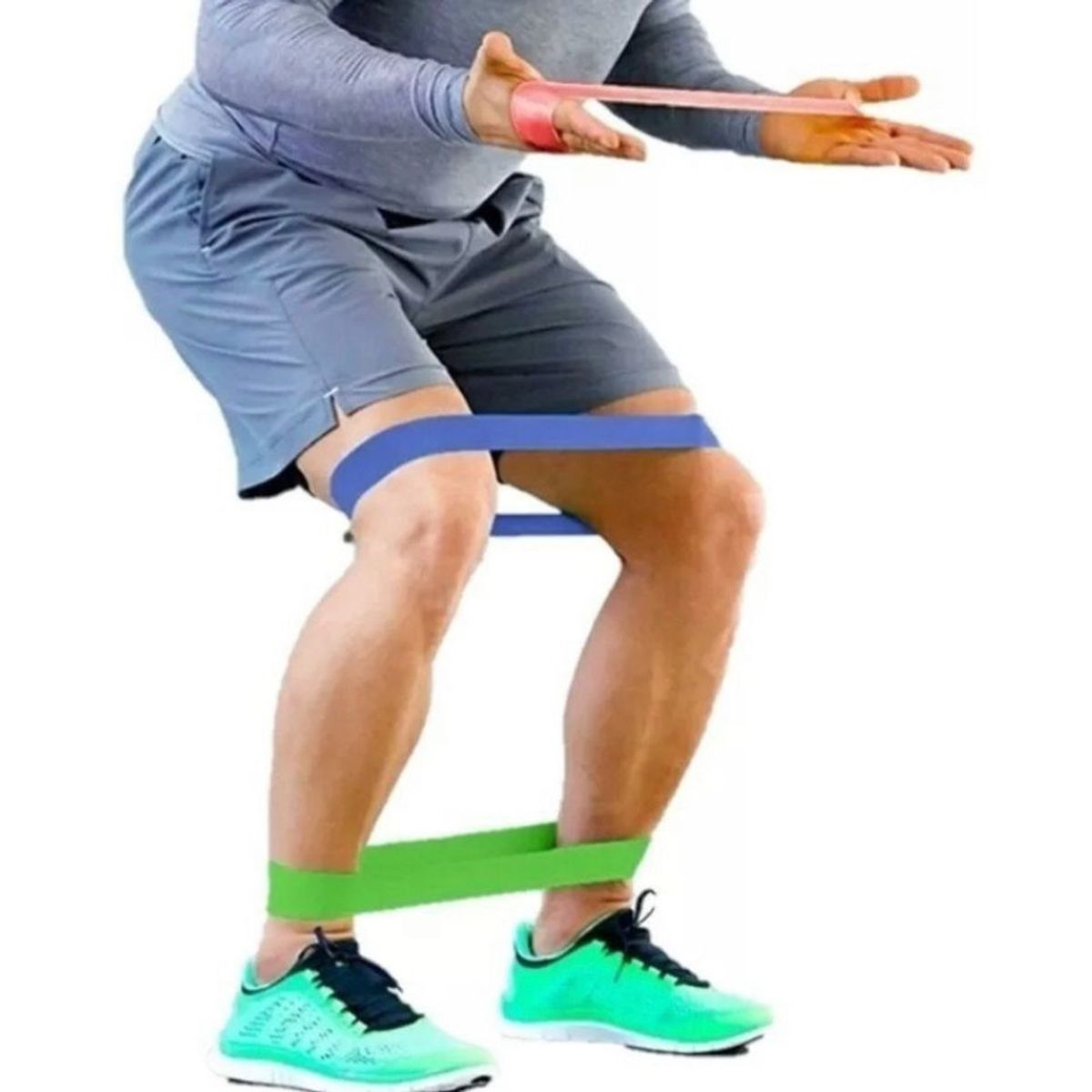 ANKAFA IMPORTACI?N - Set 5 Bandas de Resistencia Elasticas Ejercicios Yoga