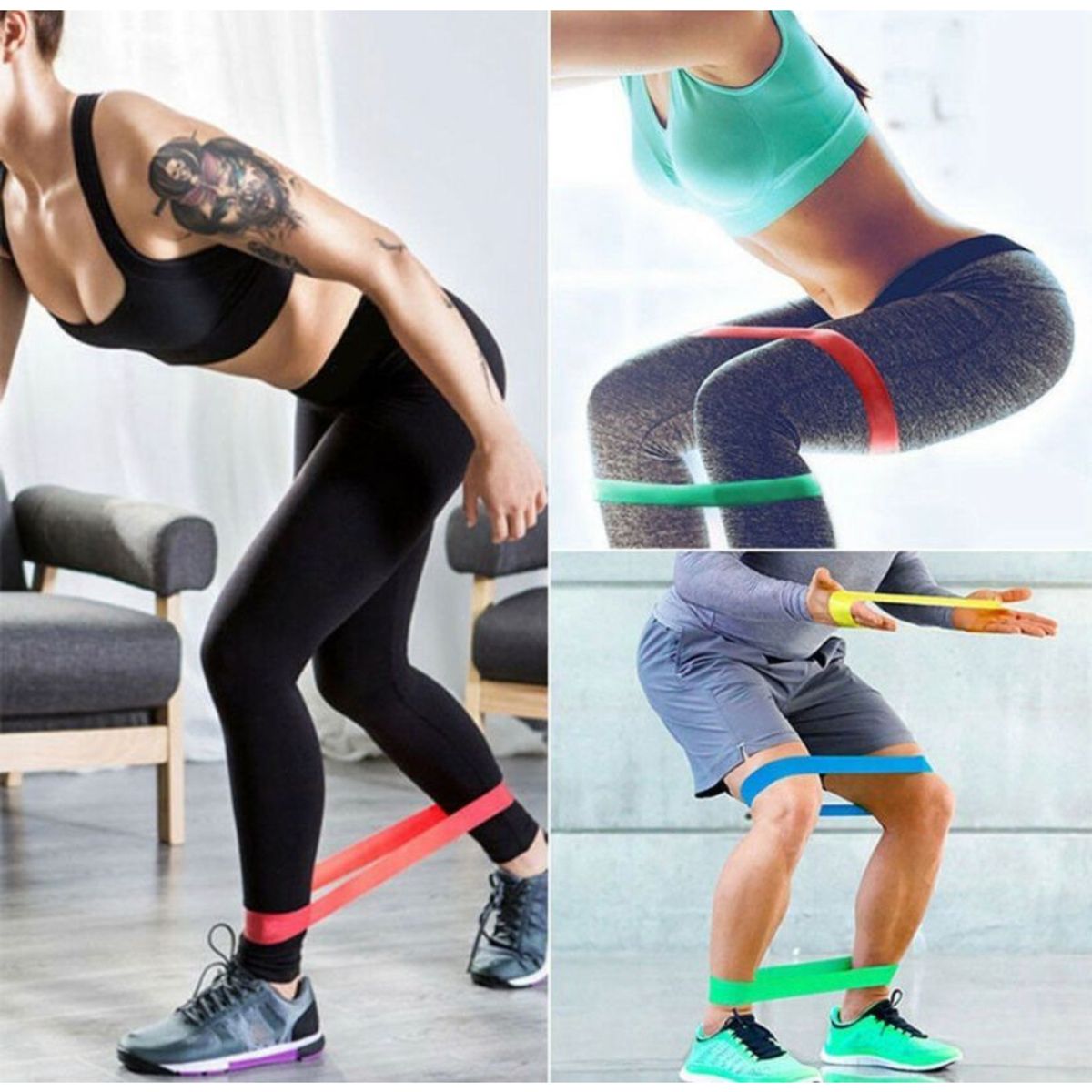 ANKAFA IMPORTACI?N - Set 5 Bandas Cerradas de Resistencia Elasticas