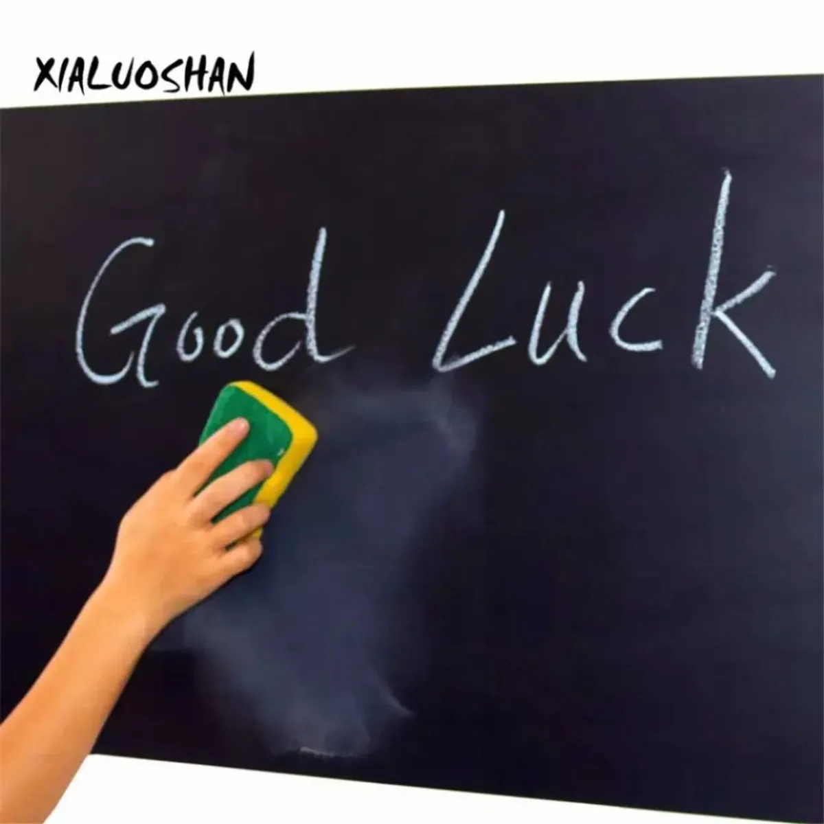 GENERICO - Pizarra adhesiva autoadhesiva lámina negra 200cmx45cm