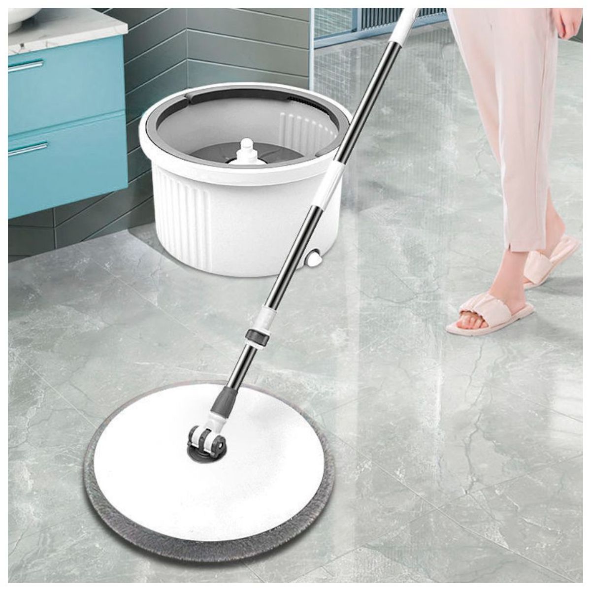 SASHIJA - Balde Separador de Agua Sucia PL Y Papel Toalla Reutilizable