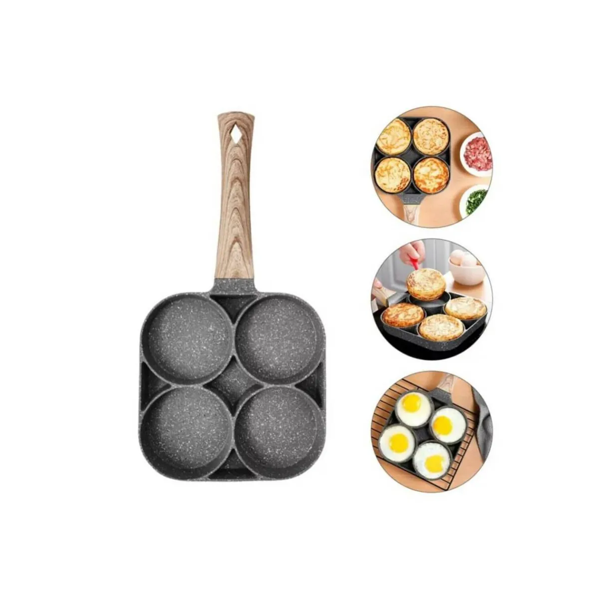 GENERICO - Sarten antiadherente de 4 divisiones