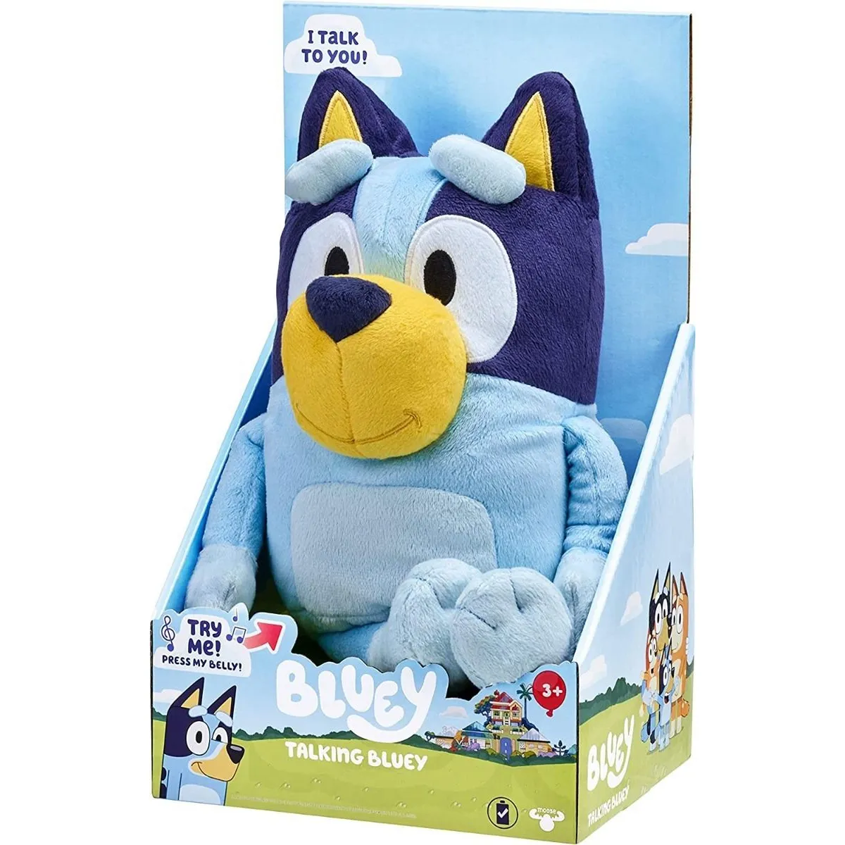 BLUEY - Bluey - Peluche Parlante de 33 Cm