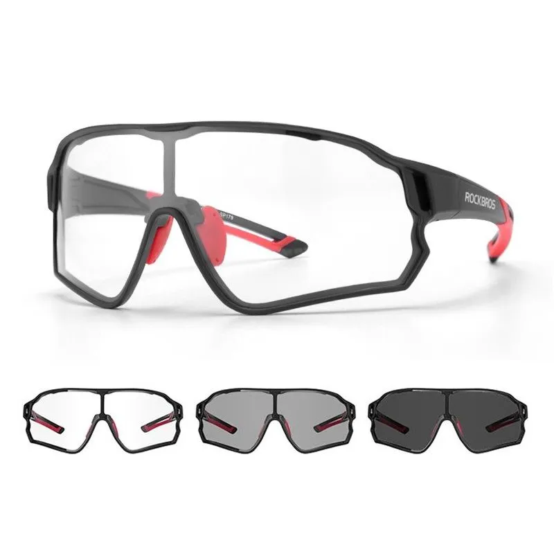 ROCKBROS - Lentes Ciclismo ROCKBROS 10135 Profesionales Fotocromáticos