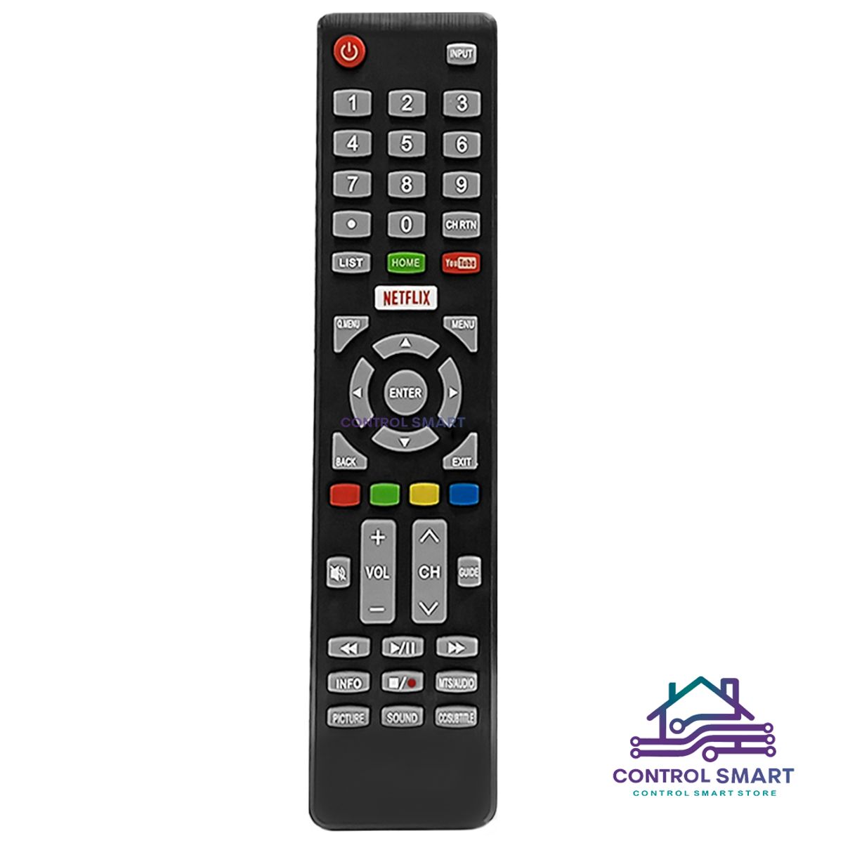 GENERICO - Control Remoto Compatible  Para Smart Tv BGH