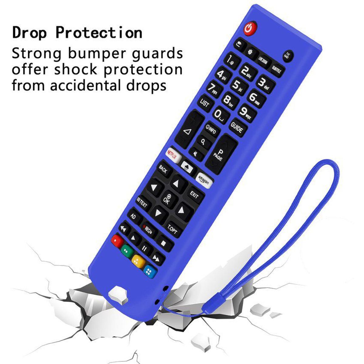 CASE - Funda para control lg akb cubre todo el control - azul