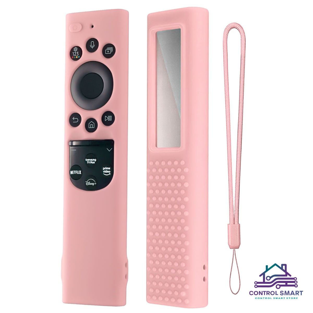 CASE - Funda Protector de Control Samsung Qled Solar2021- 2022 – Rosa