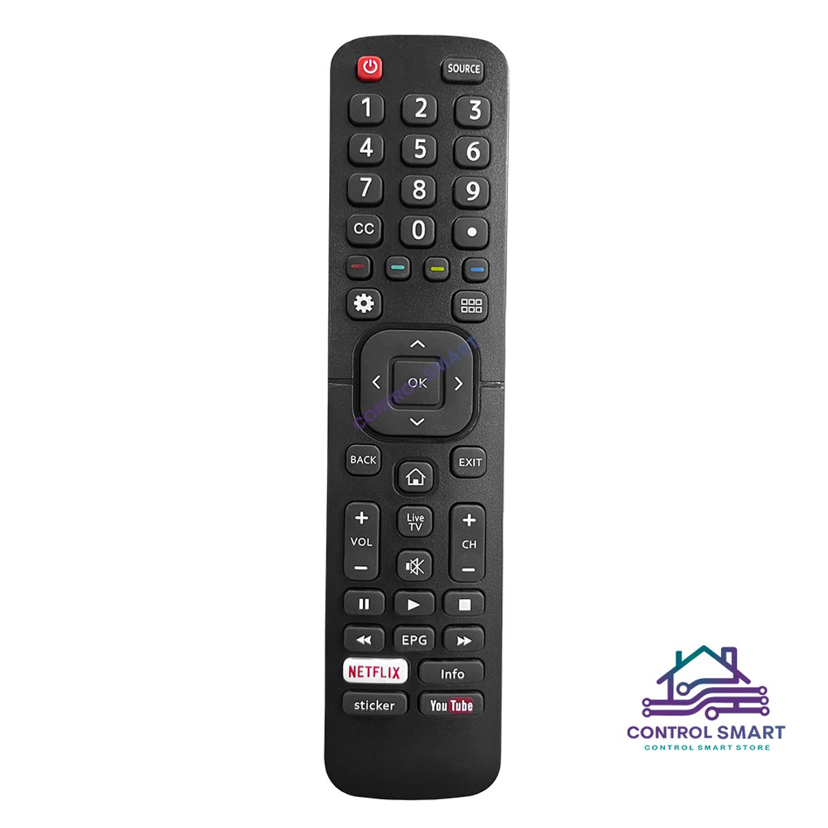 GENERICO - Control Remoto Compatible Para Smart TV Hisense